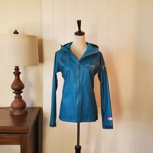 Columbia Women's Blue Rain Jacket